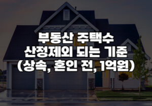 부동산주택수산정제외