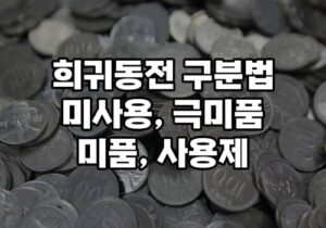 희귀동전 구분법