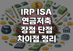 IRP ISA 연금저축 차이점 썸네일