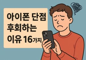 아이폰 단점 후회